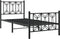 vidaXL - Bedframe - met - hoofd- - en - voeteneinde - metaal - zwart - 90x190 - cm