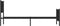 vidaXL - Bedframe - met - hoofd- - en - voeteneinde - metaal - zwart - 90x200 - cm