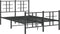 vidaXL - Bedframe - met - hoofd- - en - voeteneinde - metaal - zwart - 120x200 - cm