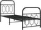 vidaXL - Bedframe - met - hoofd- - en - voeteneinde - metaal - zwart - 75x190 - cm