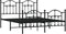 vidaXL - Bedframe - met - hoofd- - en - voeteneinde - metaal - zwart - 140x200 - cm