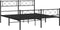 vidaXL - Bedframe - met - hoofd- - en - voeteneinde - metaal - zwart - 120x190 - cm