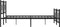 vidaXL - Bedframe - met - hoofd- - en - voeteneinde - metaal - zwart - 193x203 - cm