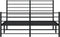 vidaXL - Bedframe - met - hoofd- - en - voeteneinde - metaal - zwart - 120x190 - cm