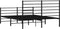 vidaXL - Bedframe - met - hoofd- - en - voeteneinde - metaal - zwart - 140x190 - cm