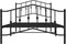 vidaXL - Bedframe - met - hoofd- - en - voeteneinde metaal - zwart - 107x203 - cm