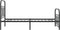 vidaXL - Bedframe - met - hoofd- - en - voeteneinde - metaal - zwart - 80x200 - cm