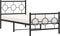 vidaXL - Bedframe - met - hoofd- - en - voeteneinde - metaal - zwart - 90x190 - cm