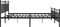 vidaXL - Bedframe - met - hoofd- - en - voeteneinde - metaal - zwart - 193x203 - cm