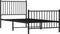 vidaXL - Bedframe - met - hoofd- - en - voeteneinde - metaal - zwart - 90x200 - cm