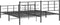 vidaXL - Bedframe - met - hoofd- - en - voeteneinde - metaal - zwart - 193x203 - cm