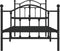 vidaXL - Bedframe - met - hoofd- - en - voeteneinde - metaal - zwart - 90x200 - cm