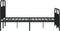 vidaXL - Bedframe - met - hoofd- - en - voeteneinde - metaal - zwart - 140x190 - cm
