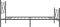 vidaXL - Bedframe - met - hoofd- - en - voeteneinde - metaal - zwart - 107x203 - cm