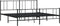 vidaXL - Bedframe - met - hoofd- - en - voeteneinde - metaal - zwart - 193x203 - cm