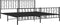vidaXL - Bedframe - met - hoofd- - en - voeteneinde - metaal - zwart - 193x203 - cm