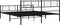 vidaXL - Bedframe - met - hoofd- - en - voeteneinde - metaal - zwart - 193x203 - cm