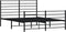 vidaXL - Bedframe - met - hoofd- - en - voeteneinde - metaal - zwart - 135x190 - cm
