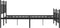 vidaXL - Bedframe - met - hoofd- - en - voeteneinde - metaal - zwart - 120x190 - cm