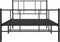 vidaXL - Bedframe - met - hoofd- - en - voeteneinde - metaal - zwart - 75x190 - cm