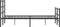 vidaXL - Bedframe - met - hoofd- - en - voeteneinde metaal - zwart - 120x190 - cm