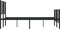 vidaXL - Bedframe - met - hoofd- - en - voeteneinde - metaal - zwart - 150x200 - cm