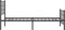 vidaXL - Bedframe - met - hoofd- - en - voeteneinde - metaal - zwart - 75x190 - cm