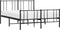 vidaXL - Bedframe - met - hoofd- - en - voeteneinde - metaal - zwart - 120x190 - cm