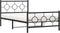 vidaXL - Bedframe - met - hoofd- - en - voeteneinde - metaal - zwart - 107x203 - cm