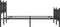 vidaXL - Bedframe - met - hoofd- - en - voeteneinde - metaal - zwart - 120x200 - cm