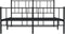 vidaXL - Bedframe - met - hoofd- - en - voeteneinde - metaal - zwart - 140x200 - cm