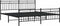 vidaXL - Bedframe - met - hoofd- - en - voeteneinde - metaal - zwart - 183x213 - cm