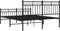 vidaXL - Bedframe - met - hoofd- - en - voeteneinde - metaal - zwart - 140x200 - cm