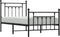 vidaXL - Bedframe - met - hoofd- - en - voeteneinde - metaal - zwart - 90x190 - cm
