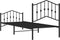 vidaXL - Bedframe - met - hoofd- - en - voeteneinde metaal - zwart - 90x200 - cm