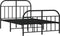 vidaXL - Bedframe - met - hoofd- - en - voeteneinde - metaal - zwart - 120x190 - cm
