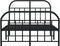 vidaXL - Bedframe - met - hoofd- - en - voeteneinde - metaal - zwart - 120x200 - cm