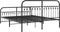 vidaXL - Bedframe - met - hoofd- - en - voeteneinde - metaal - zwart - 150x200 - cm
