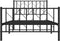 vidaXL - Bedframe - met - hoofd- - en - voeteneinde - metaal - zwart - 100x190 - cm