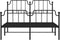 vidaXL - Bedframe - met - hoofd- - en - voeteneinde metaal - zwart - 140x200 - cm