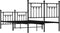 vidaXL - Bedframe - met - hoofd- - en - voeteneinde - metaal - zwart - 120x190 - cm
