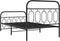 vidaXL - Bedframe - met - hoofd- - en - voeteneinde - metaal - zwart - 100x190 - cm