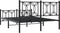 vidaXL - Bedframe - met - hoofd- - en - voeteneinde - metaal - zwart - 140x200 - cm
