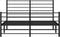 vidaXL - Bedframe - met - hoofd- - en - voeteneinde - metaal - zwart - 135x190 - cm