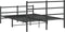 vidaXL - Bedframe - met - hoofd- - en - voeteneinde metaal - zwart - 140x190 - cm