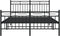 vidaXL - Bedframe - met - hoofd- - en - voeteneinde - metaal - zwart - 140x200 - cm