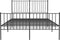 vidaXL - Bedframe - met - hoofd- - en - voeteneinde - metaal - zwart - 135x190 - cm
