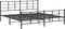 vidaXL - Bedframe - met - hoofd- - en - voeteneinde - metaal - zwart - 193x203 - cm