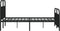vidaXL - Bedframe - met - hoofd- - en - voeteneinde - metaal - zwart - 183x213 - cm