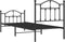 vidaXL - Bedframe - met - hoofd- - en - voeteneinde - metaal - zwart - 90x200 - cm
